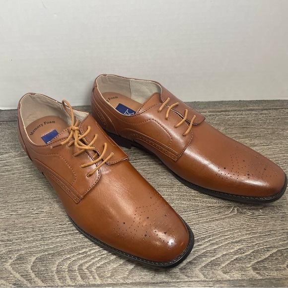 Majestic Collection Men's Brown Oxford  Dress Shoes size 10. NWOT. Leather. - Picture 1 of 10